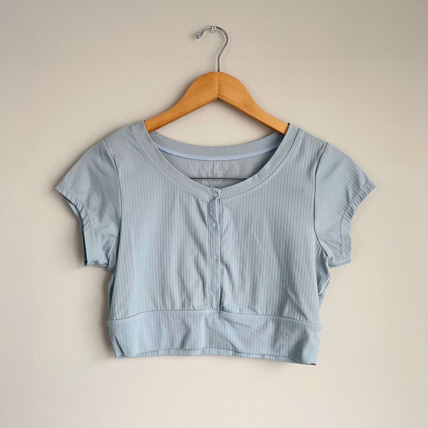 Offline by Aerie Real Me Henley Crop Tee (M)