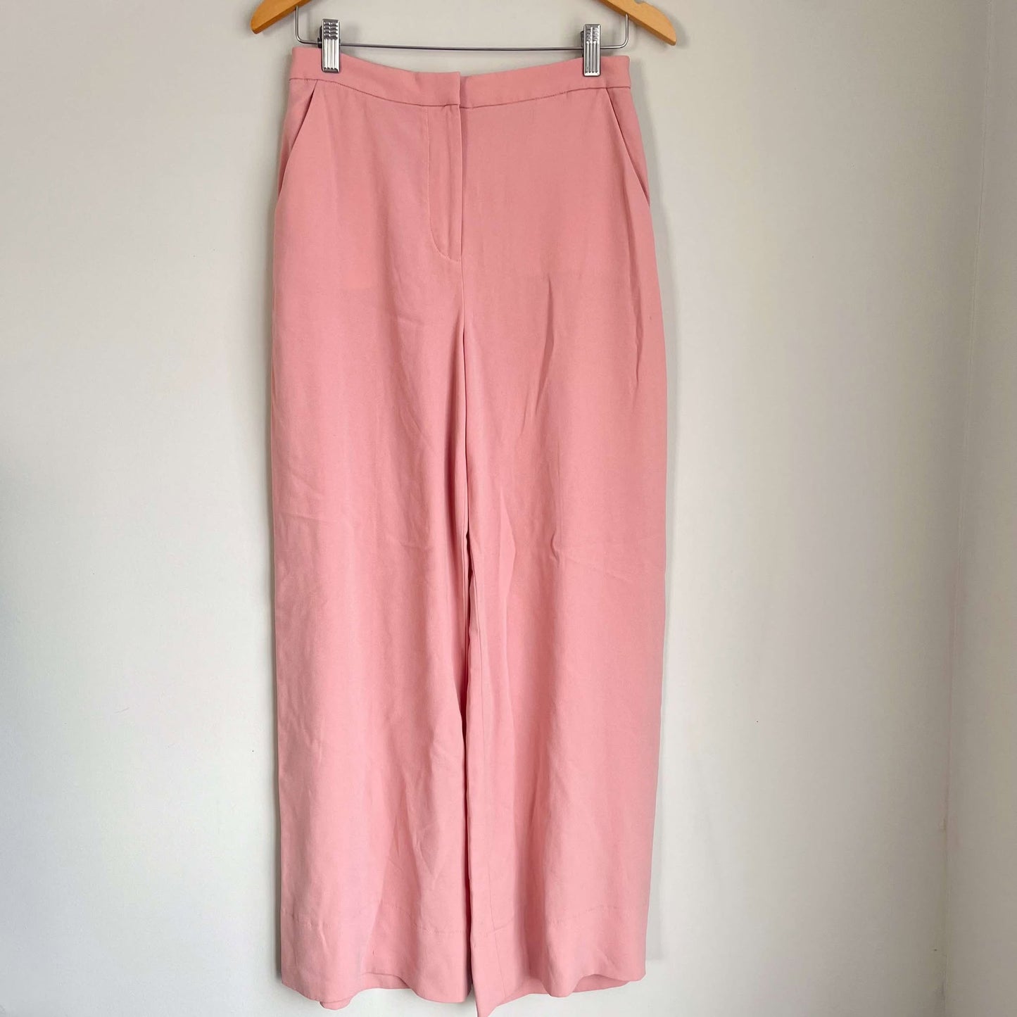 - Elizabeth and James Pink Harmon Crepe Wide Leg Pants (6)