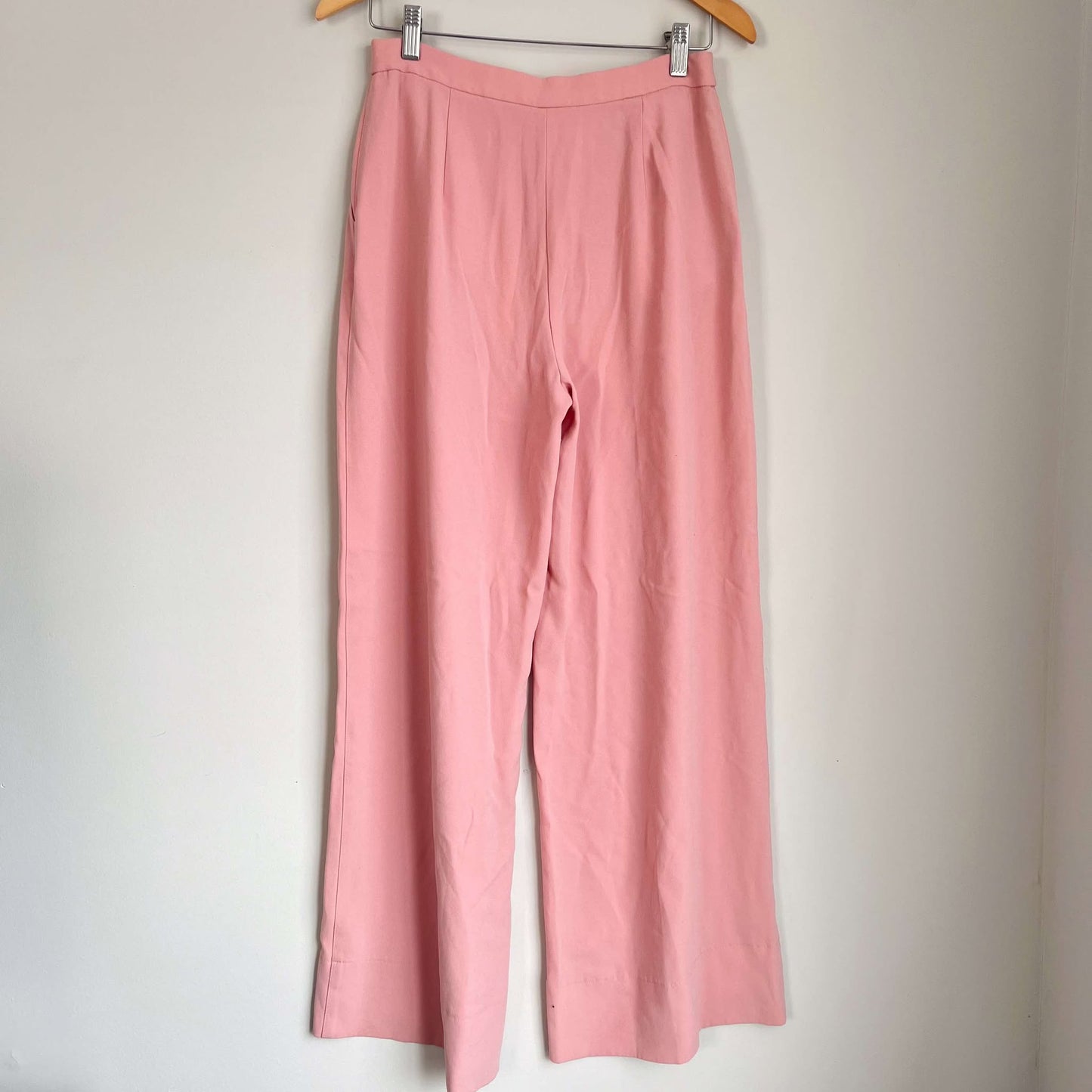 - Elizabeth and James Pink Harmon Crepe Wide Leg Pants (6)