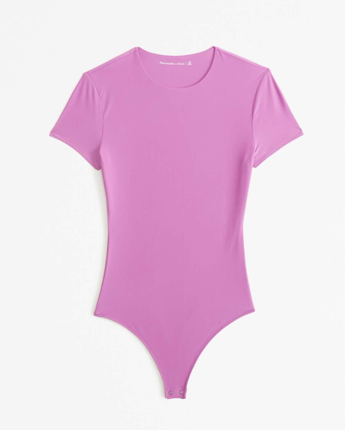- Abercrombie & Fitch Soft Matte Seamless Tee Bodysuit (S)