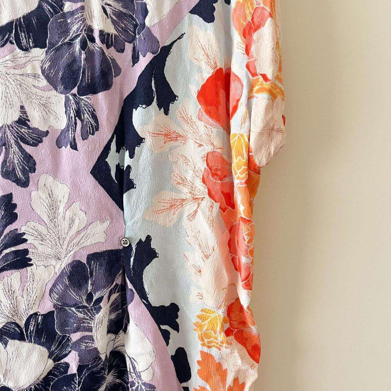 Anthropologie Maeve Hibiscus Bloom ShirtDress (XS)