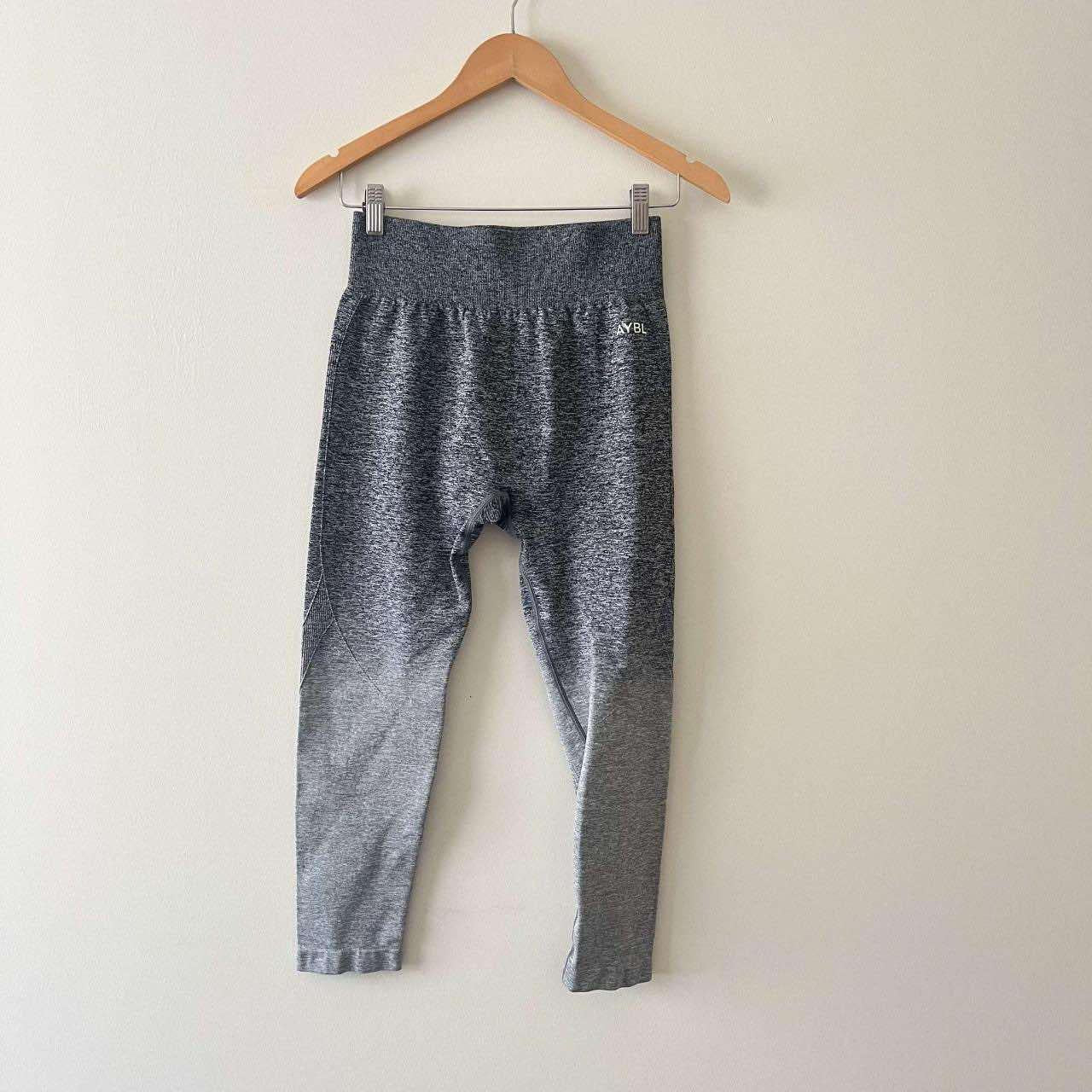 AYBL High Rise Gray Ombre Cropped Leggings (XS)