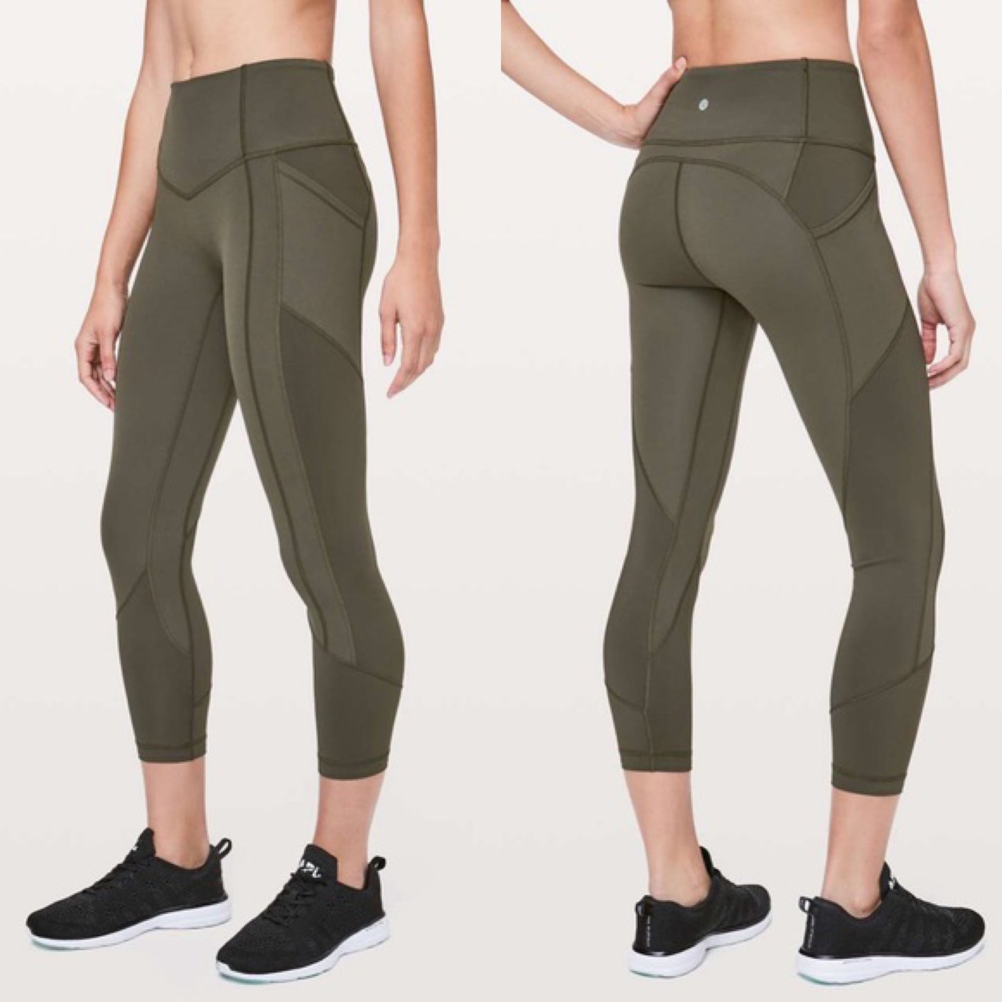 LULULEMON All The Right Places 23” Leggings Green (4)