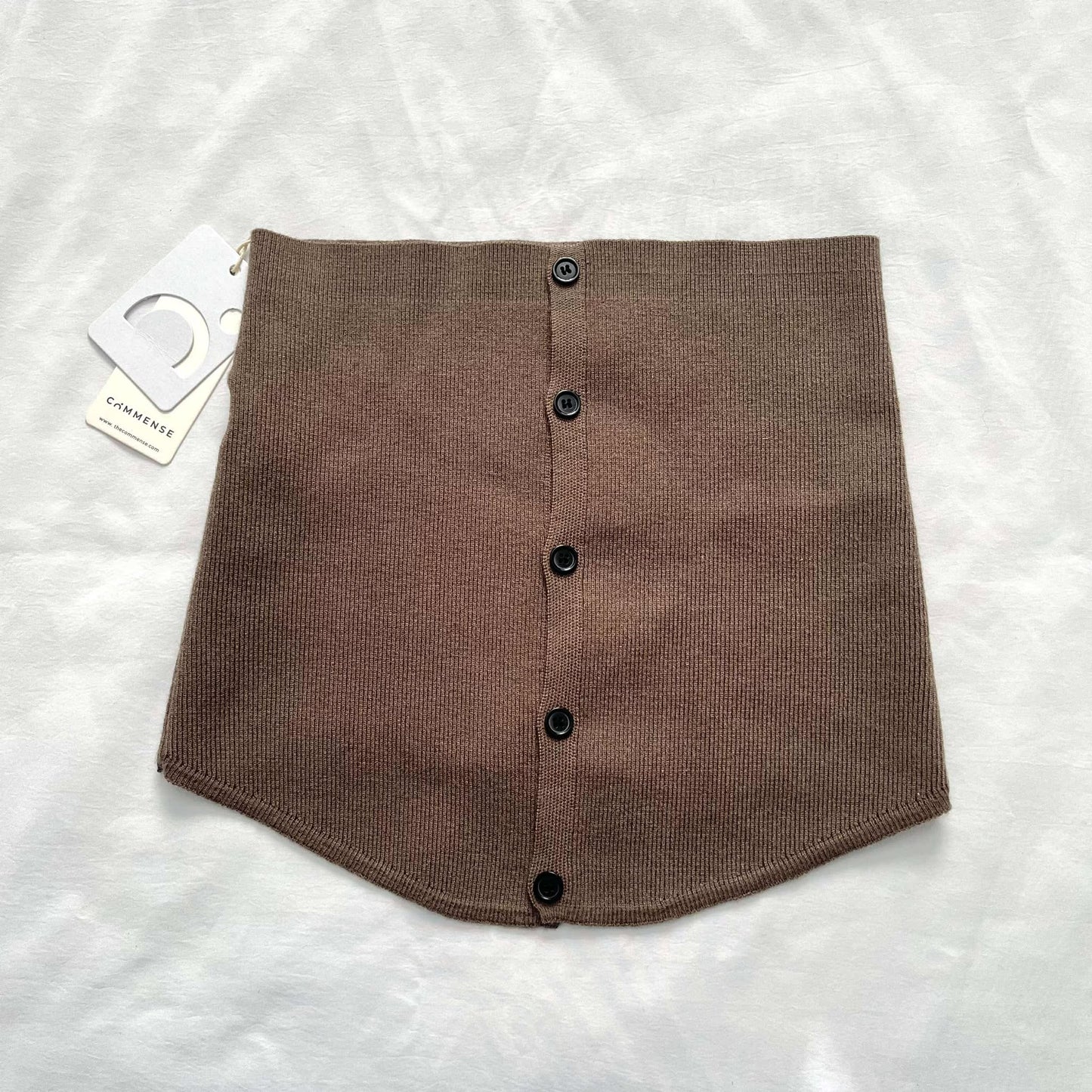 Commense Button Down Knit Tube Top NWT (S)