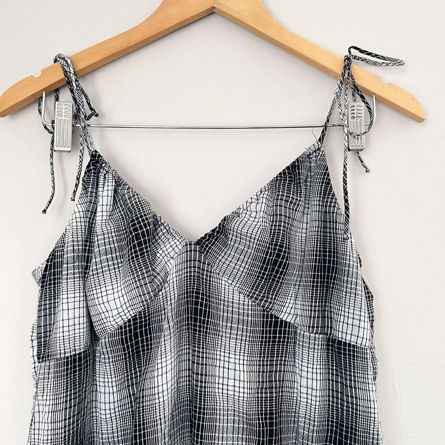 Emory Park Black Plaid Mini Dress NWT (M)