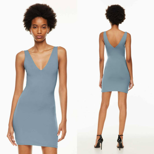 Aritzia Babaton Contour V Neck Mini Dress (L)