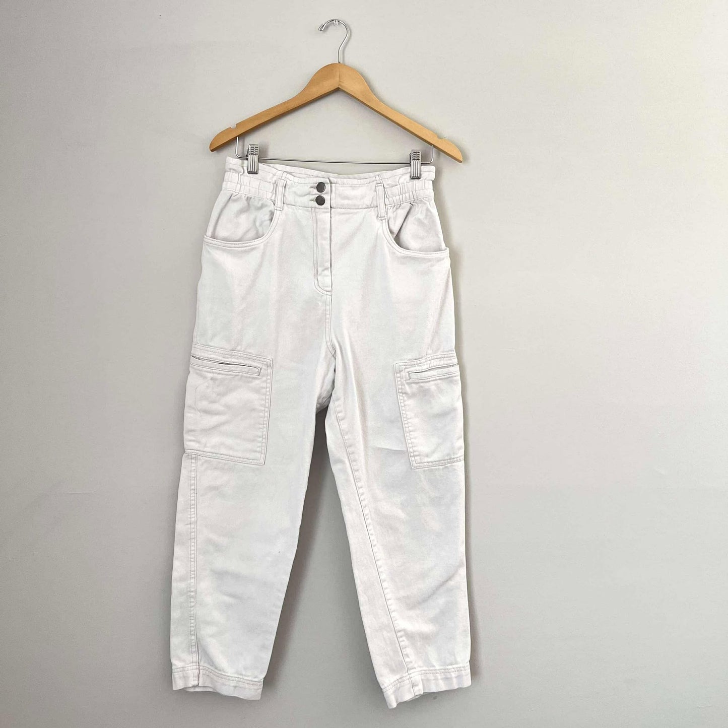 H&M Paperbag Cargo Tapered Leg Pants (Size 10)