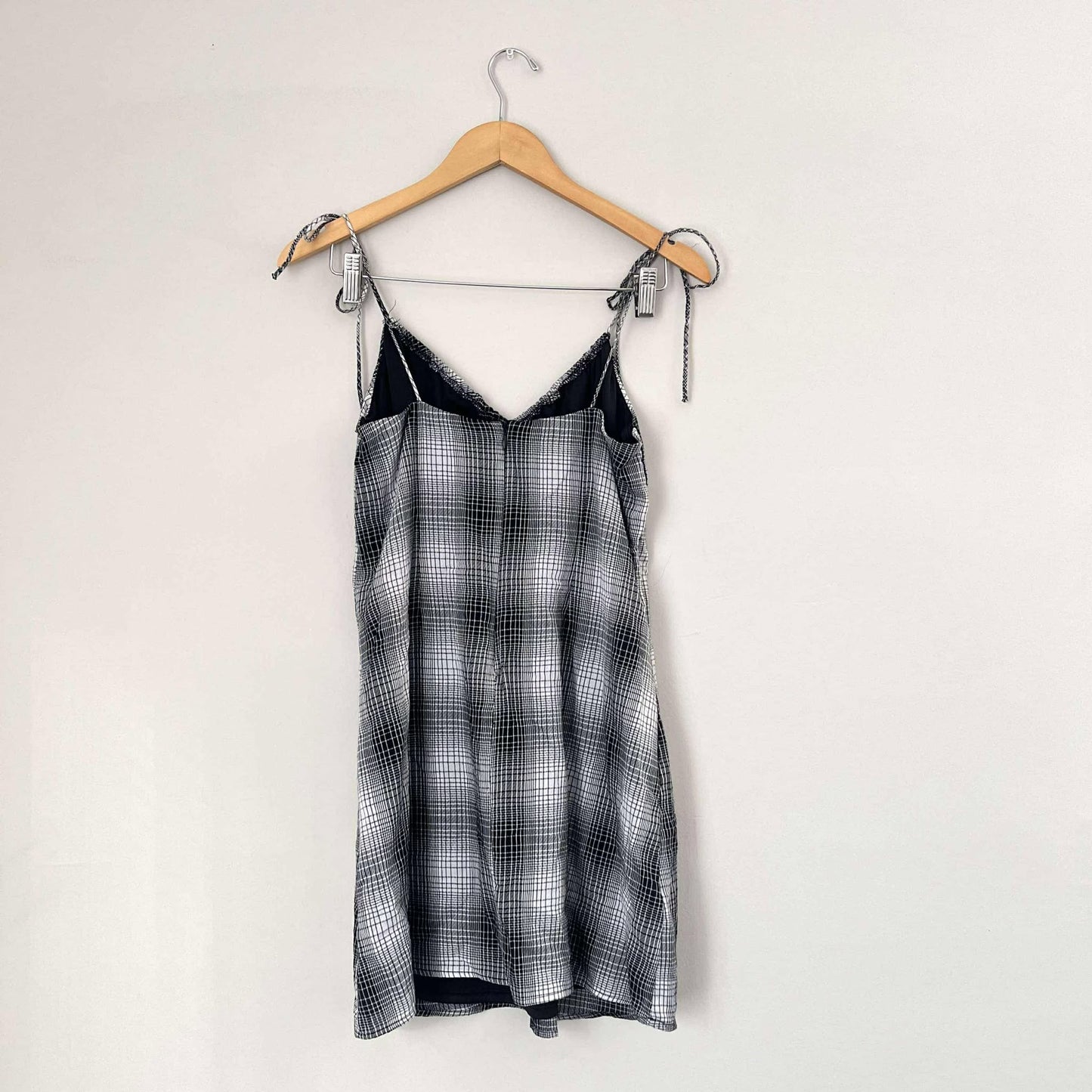 Emory Park Black Plaid Mini Dress NWT (M)