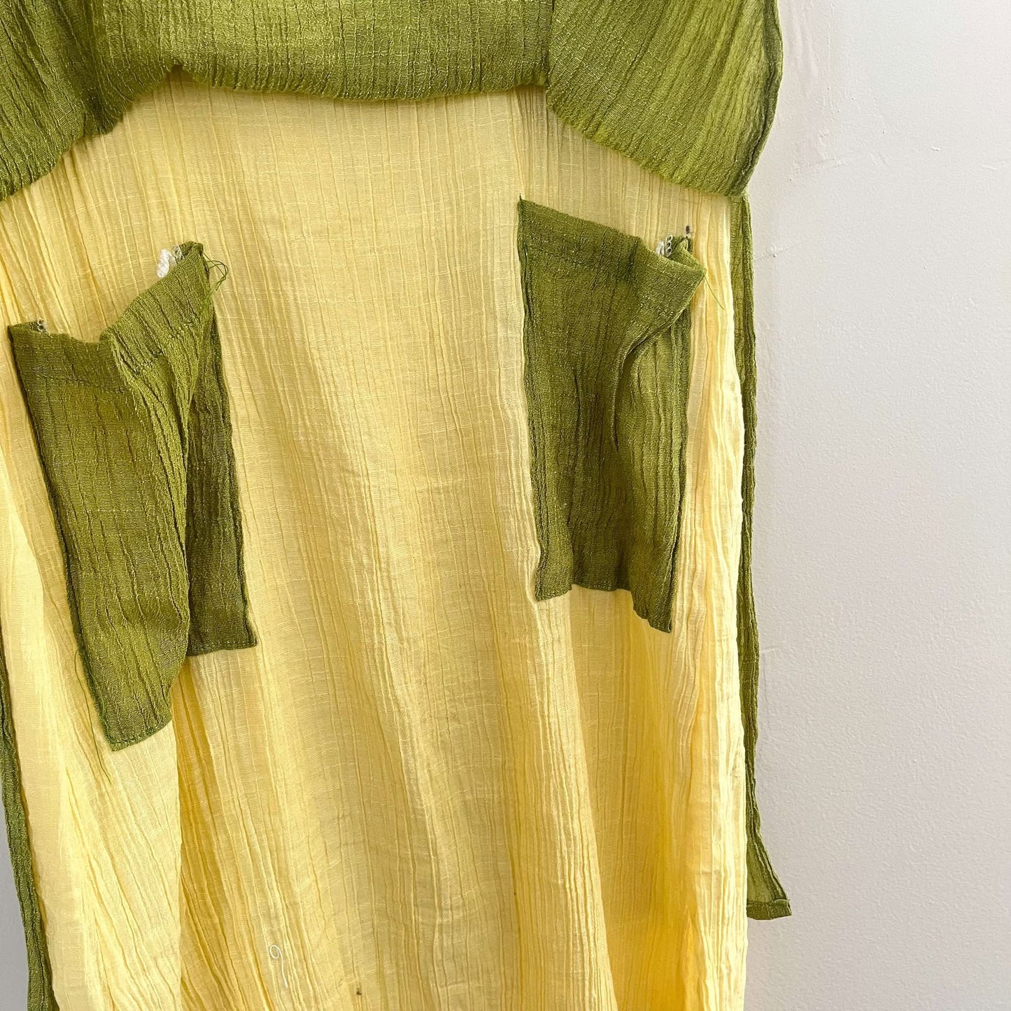 Layered Silk Cotton Blend Dress (M)