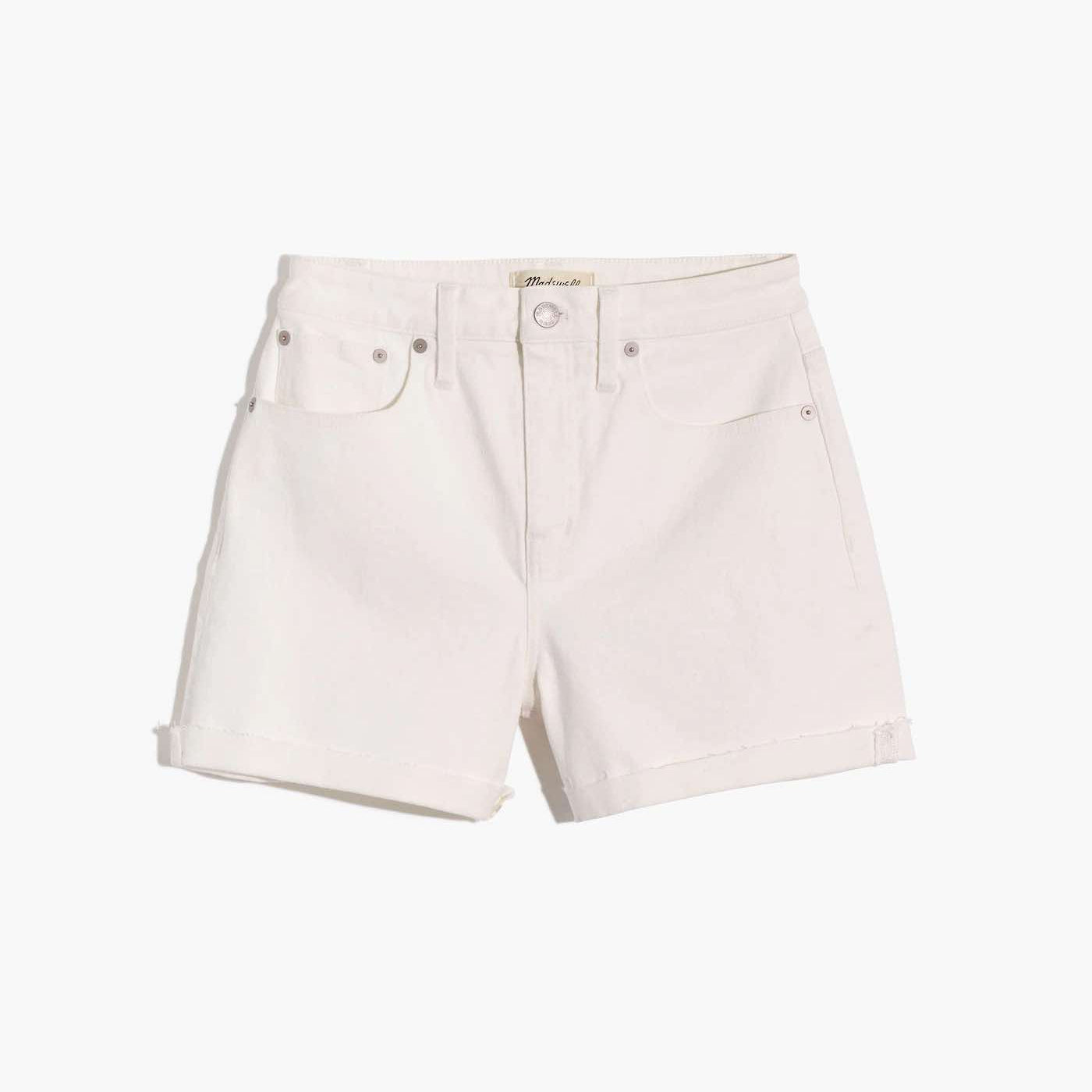 Madewell High Rise Denim Shorts Tile White (26W)