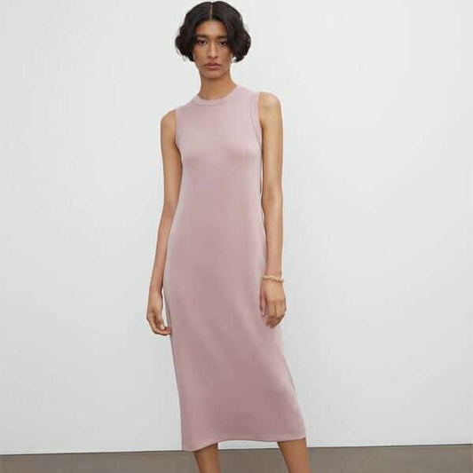 Club Monaco Pink Maxi Knit Dress (M)