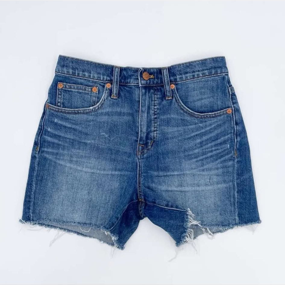 Madewell High Rise Denim Shorts Glenoaks Wash (25W)