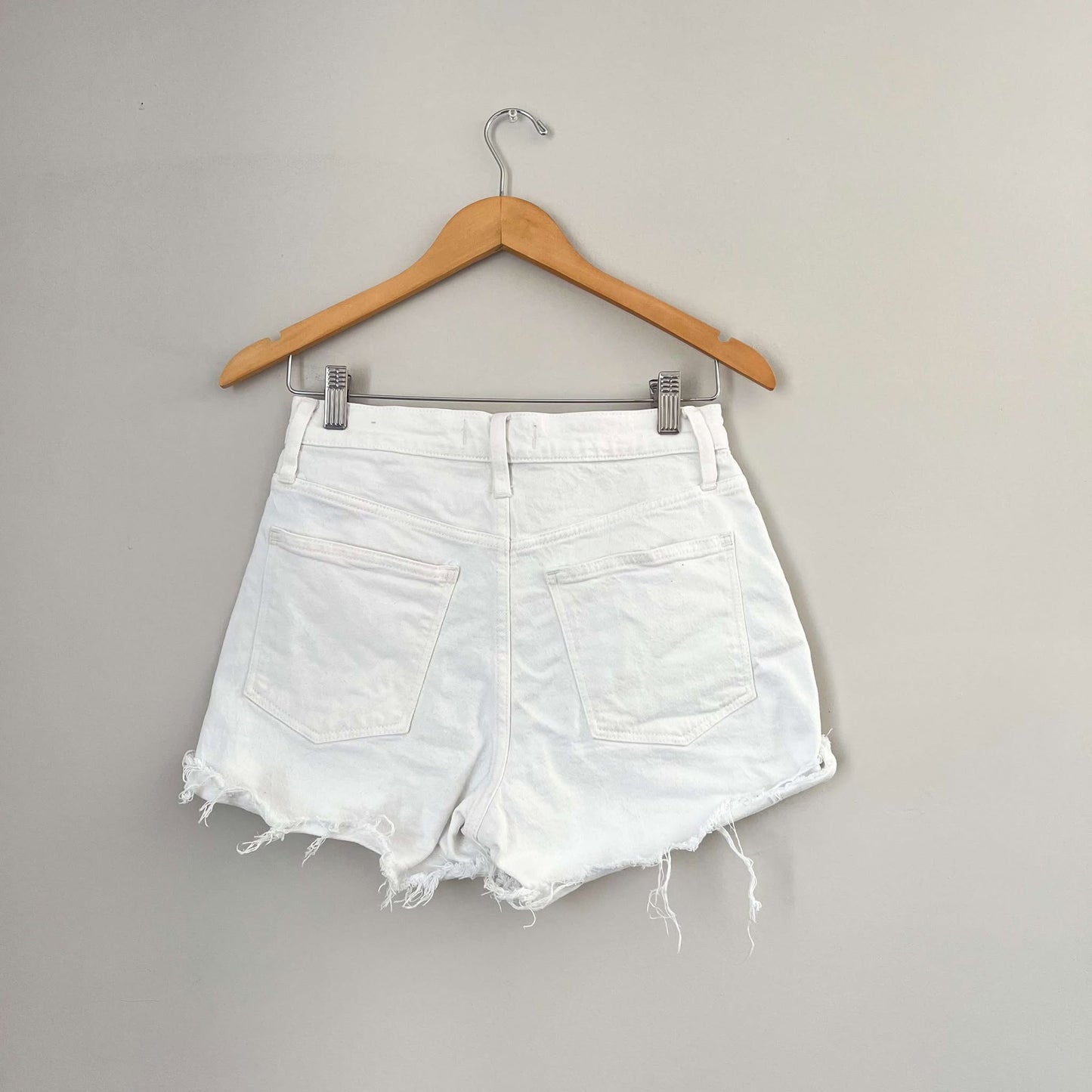 Madewell High Rise Denim Shorts Tile White (26W)