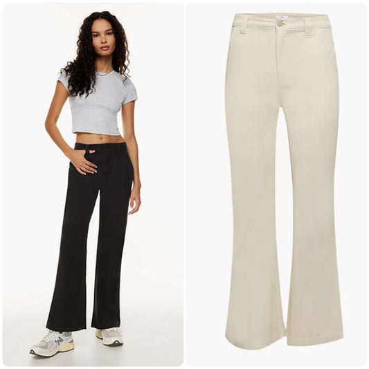 Aritzia TNA High Waisted Twill Campbell Pants (4)