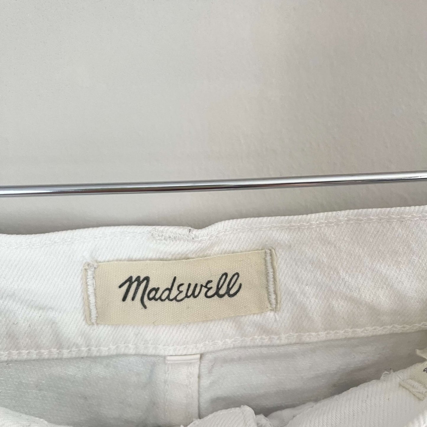 Madewell High Rise Denim Shorts Tile White (26W)