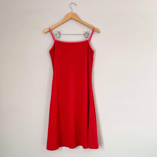 Isaac Mizrahi Red Midi Dress (S)