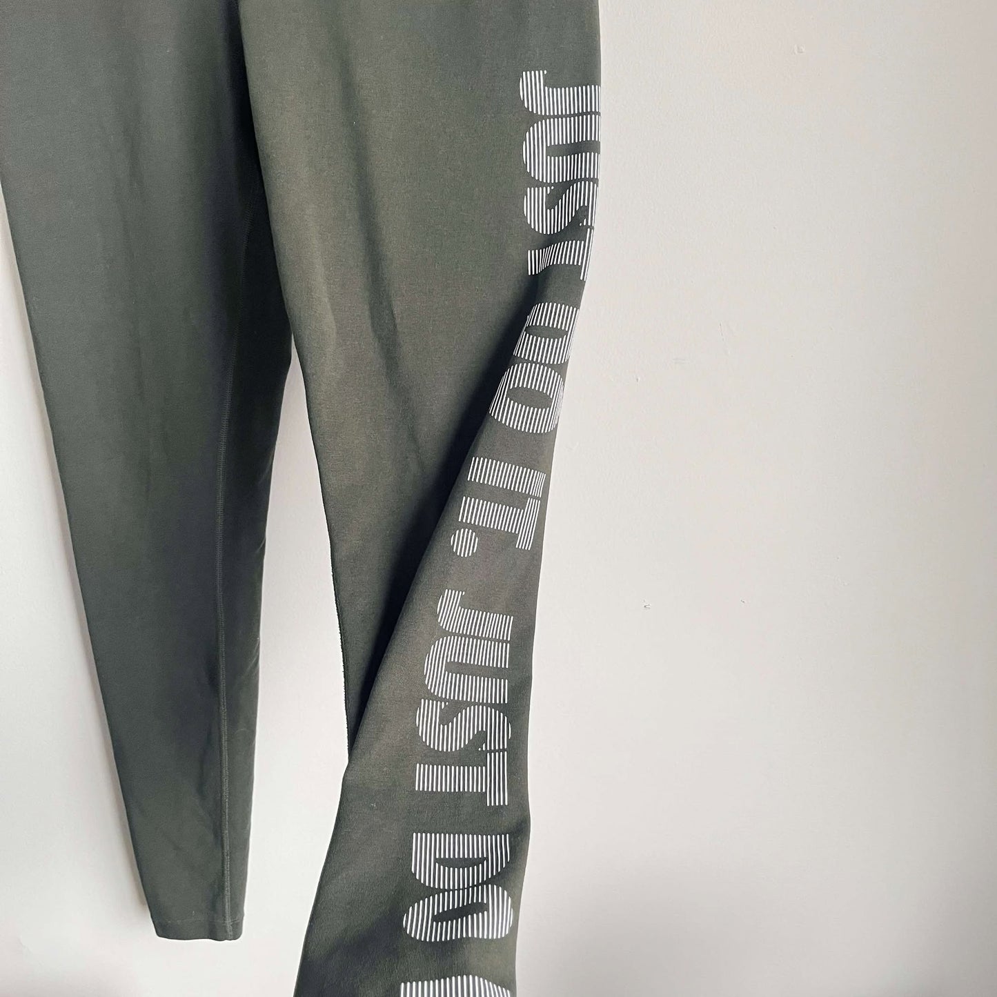 Nike Dri Fit High Rise Green Leggings (M)